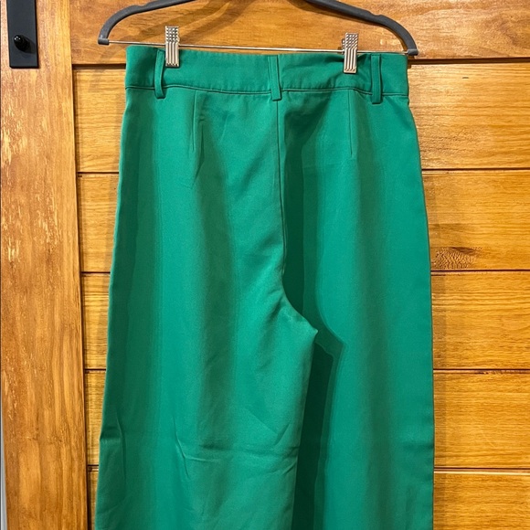 Cider - Vibrant Green Wide-Leg Trousers - Picture 2 of 5